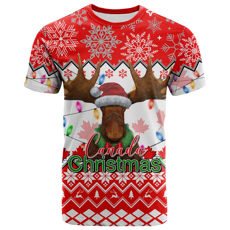 Christmas Moose Canada T Shirt 2022 LT6 - Wonder Print Shop