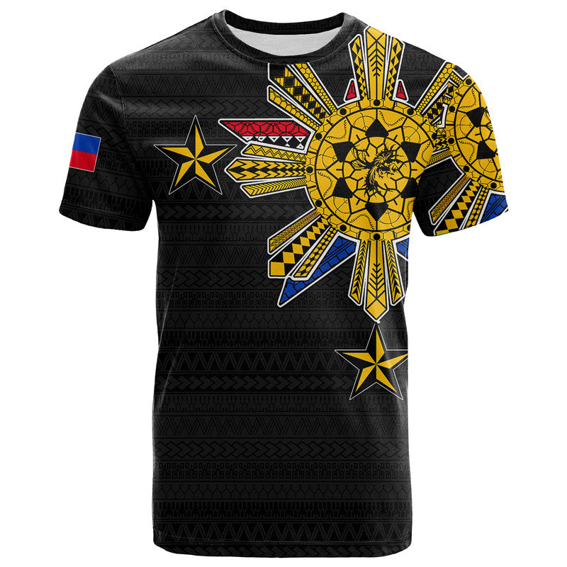 Custom Filipino T Shirt Tribal Black Style LT6 - Wonder Print Shop