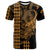 Custom Hawaii Polynesian Warrior Kakau T Shirt Gold LT6 - Wonder Print Shop