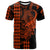 Custom Hawaii Polynesian Warrior Kakau T Shirt Orange LT6 - Wonder Print Shop