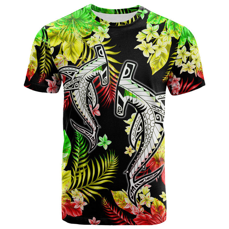 Hawaii Summer Colorful Shark T Shirt Reggage LT6 - Wonder Print Shop