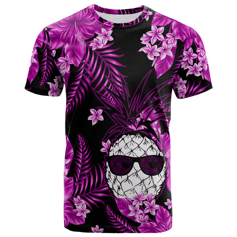 Hawaii Summer Colorful Pineapple T Shirt Purple LT6 - Wonder Print Shop
