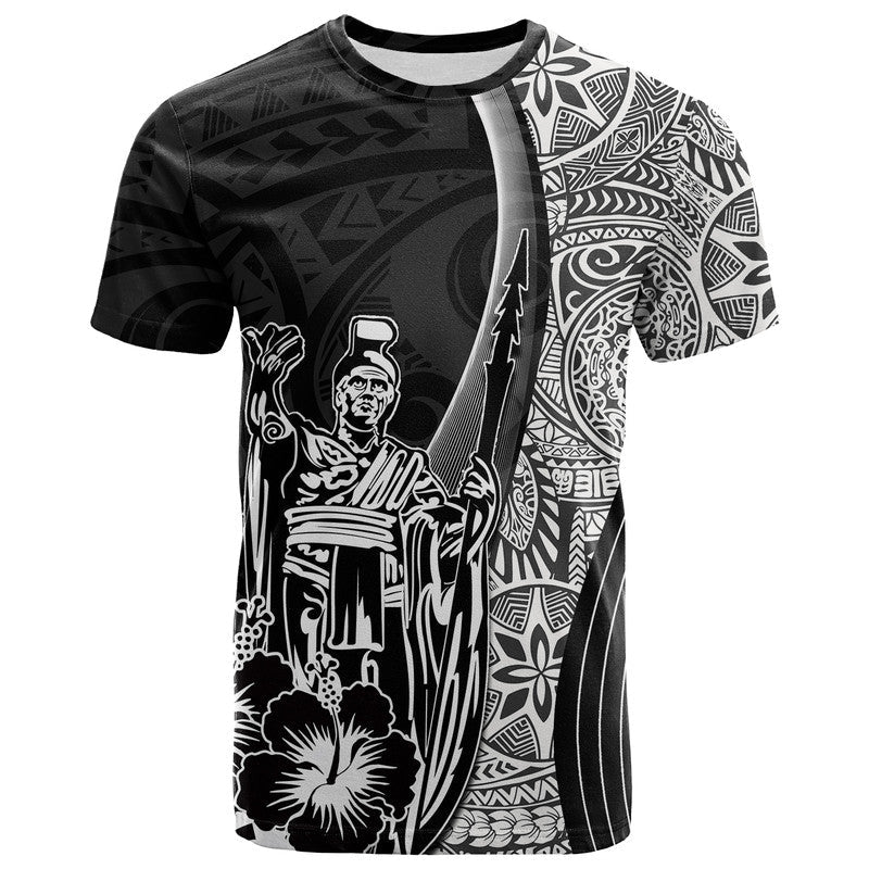 Hawaiian King Kamehameha T Shirt Vibe Black Style LT6 - Wonder Print Shop