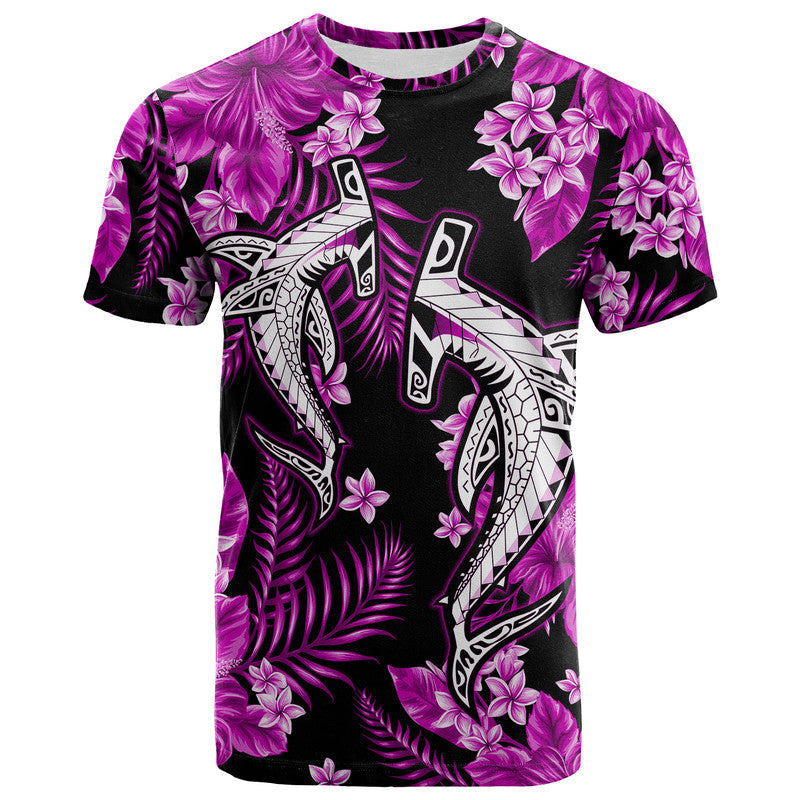 Hawaii Summer Colorful Shark T Shirt Purple LT6 - Wonder Print Shop