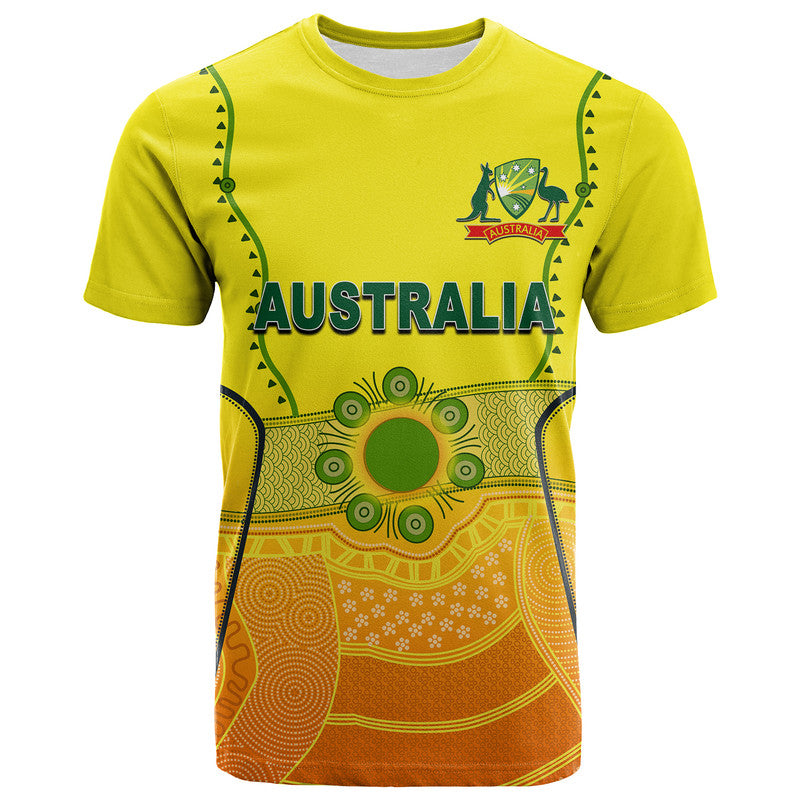 Custom Australia Cricket Jersey 2022 T Shirt LT6 - Wonder Print Shop