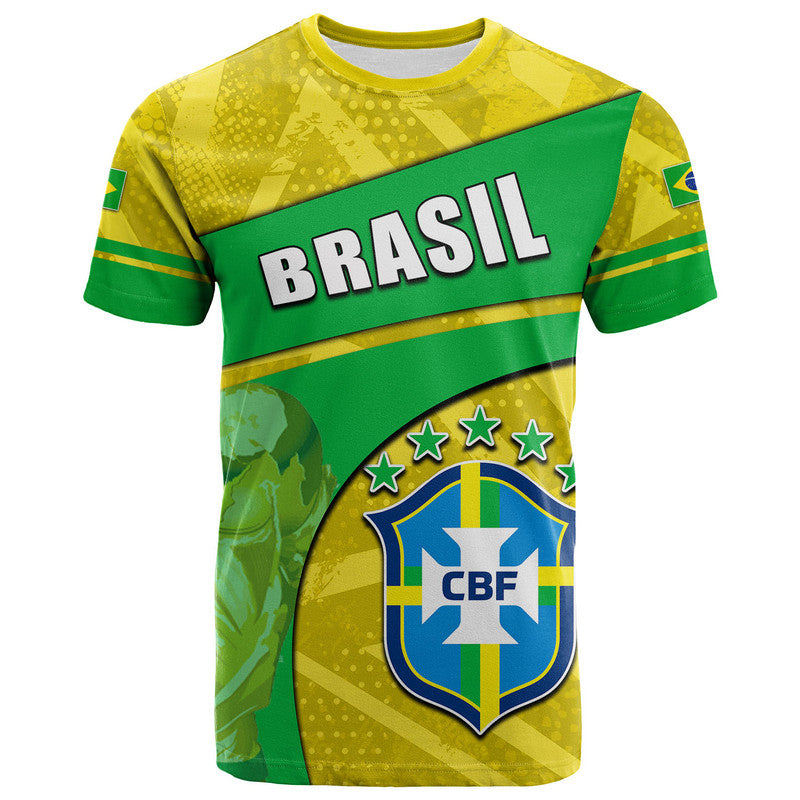 Custom Brasil World Cup 2022 T Shirt Basic Style LT6 - Wonder Print Shop