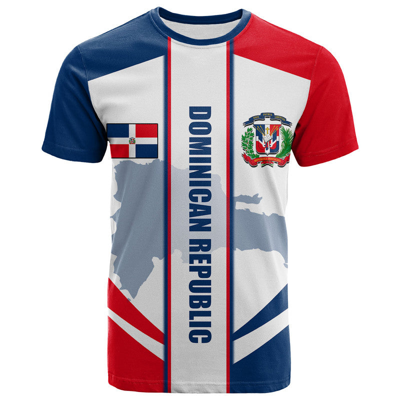 Custom Dominican Republic T Shirt Simple Vibe LT6 - Wonder Print Shop