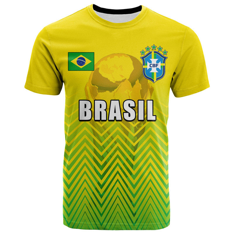 Custom Brasil World Cup 2022 T Shirt Sport Style LT6 - Wonder Print Shop