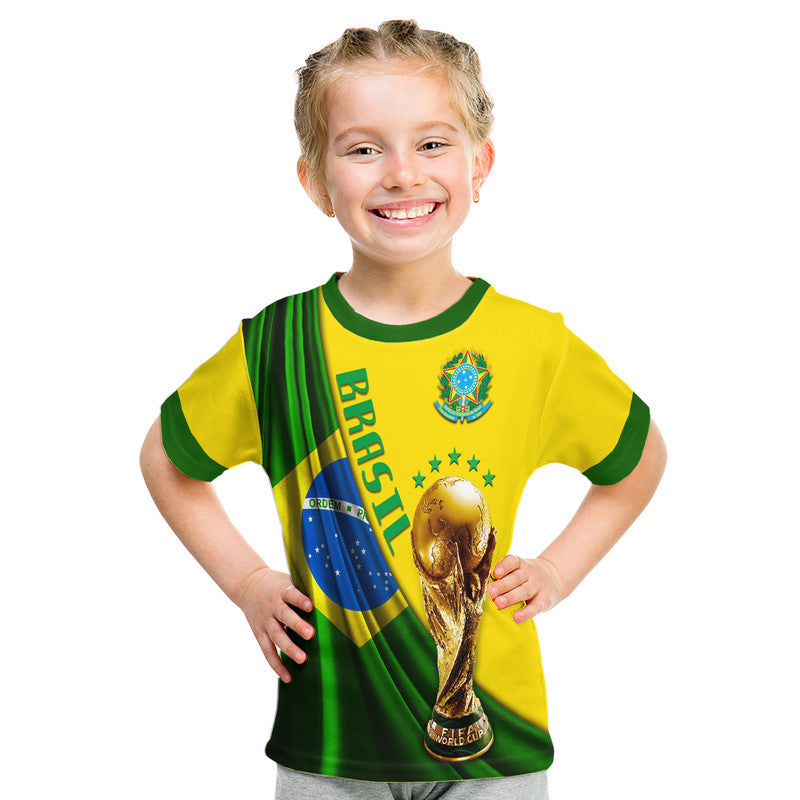 Brasil Football Champions WC 2022 T Shirt - Wonder Print Shop