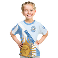 Custom Argentina Sol de Mayo Football T Shirt - Wonder Print Shop