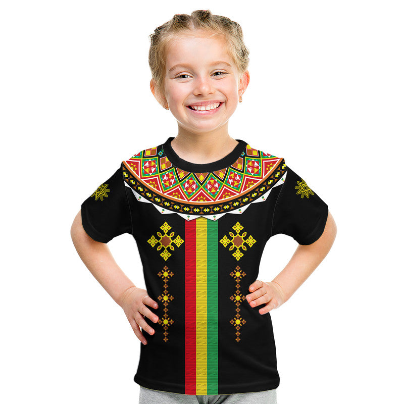 Ethiopia Cross T Shirt Geometric Ethnic - Wonder Print Shop