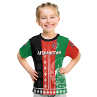 Custom Afghanistan Mens Cricket Team Afghan Traditional Pattern T Shirt - Wonder Print Shop