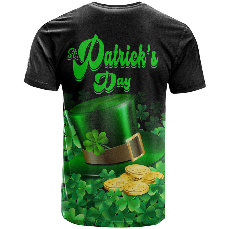 St Patricks Day T Shirt Green Leprechaun Hat With Clover Leaf - Wonder Print Shop