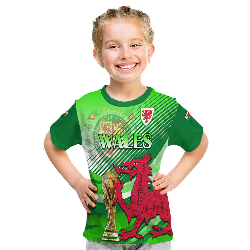 Wales Football Champions Qatar 2022 Sport Style T Shirt Green - Wonder Print Shop