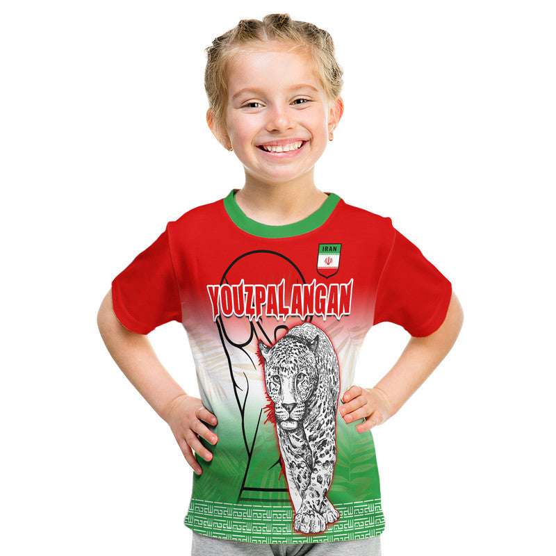 Custom Iran Football Unique Youzpalangan Flag Style T Shirt - Wonder Print Shop