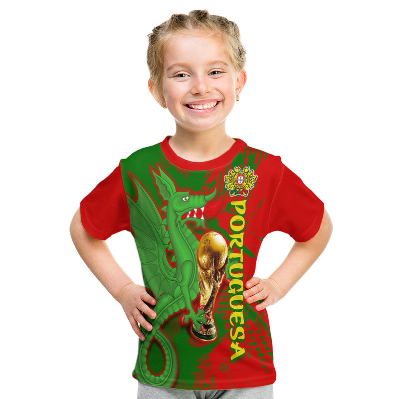 Portugal FootbT Shirt Dragon of Royal Arms During The Reign of Queen Maria II - Wonder Print Shop