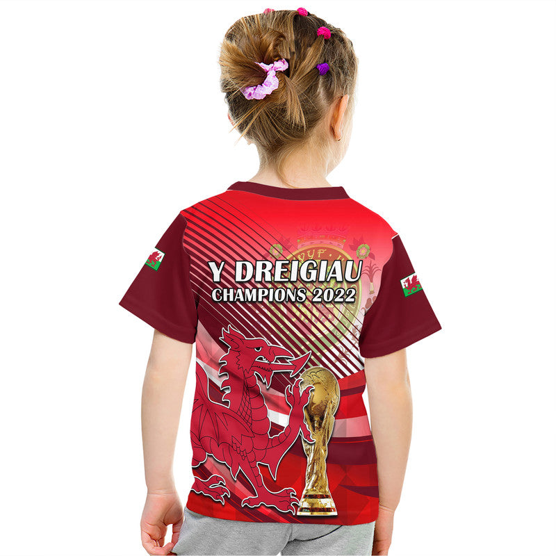 Wales Football Champions Qatar 2022 Sport Style T Shirt Red - Wonder Print Shop