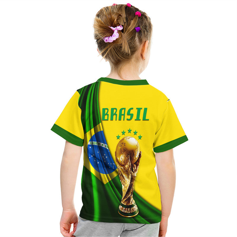 Brasil Football Champions WC 2022 T Shirt - Wonder Print Shop