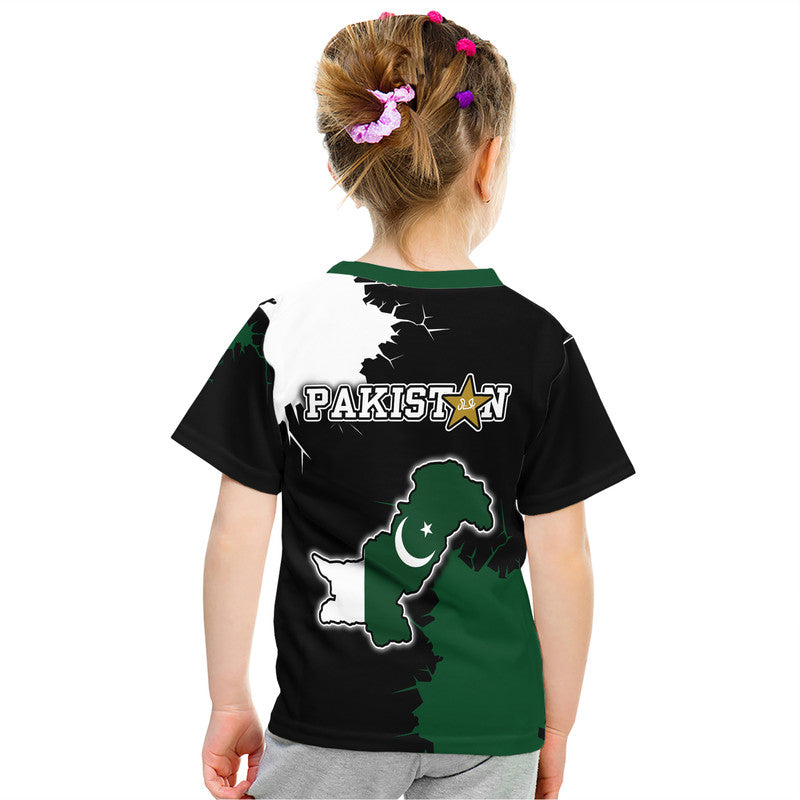 Pakistan Men in Green Cricket Team T Shirt Pakistan Player Flag Style - Wonder Print Shop