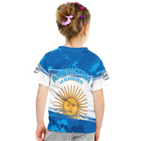 Argentina Sol de Mayo La Albiceleste Flag Style T Shirt Blue - Wonder Print Shop