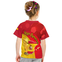 Spain Football Champions T Shirt Spain Coat Of Arms And Trophy - Wonder Print Shop