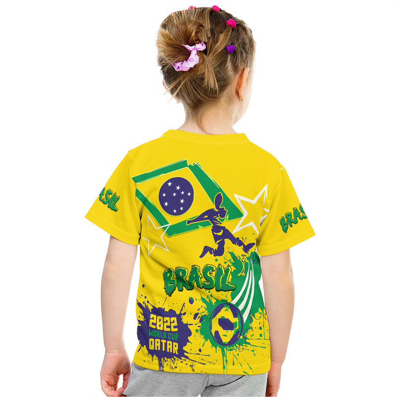 Brasil Football 2022 World Cup Qatar T Shirt - Wonder Print Shop