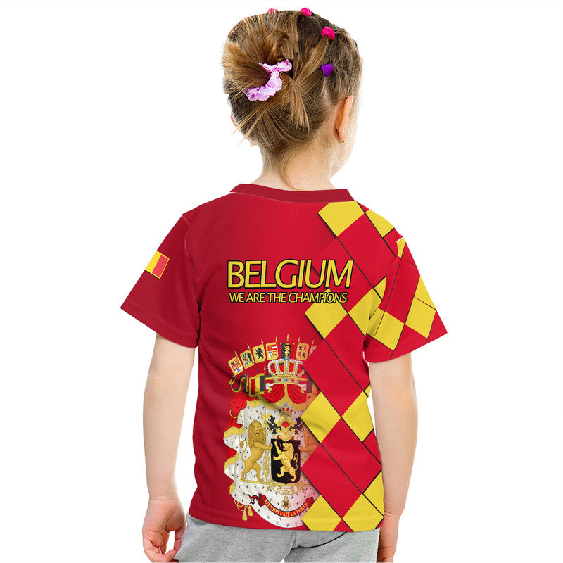 Belgium Football Champions Great Coat of Arms T Shirt - Wonder Print Shop