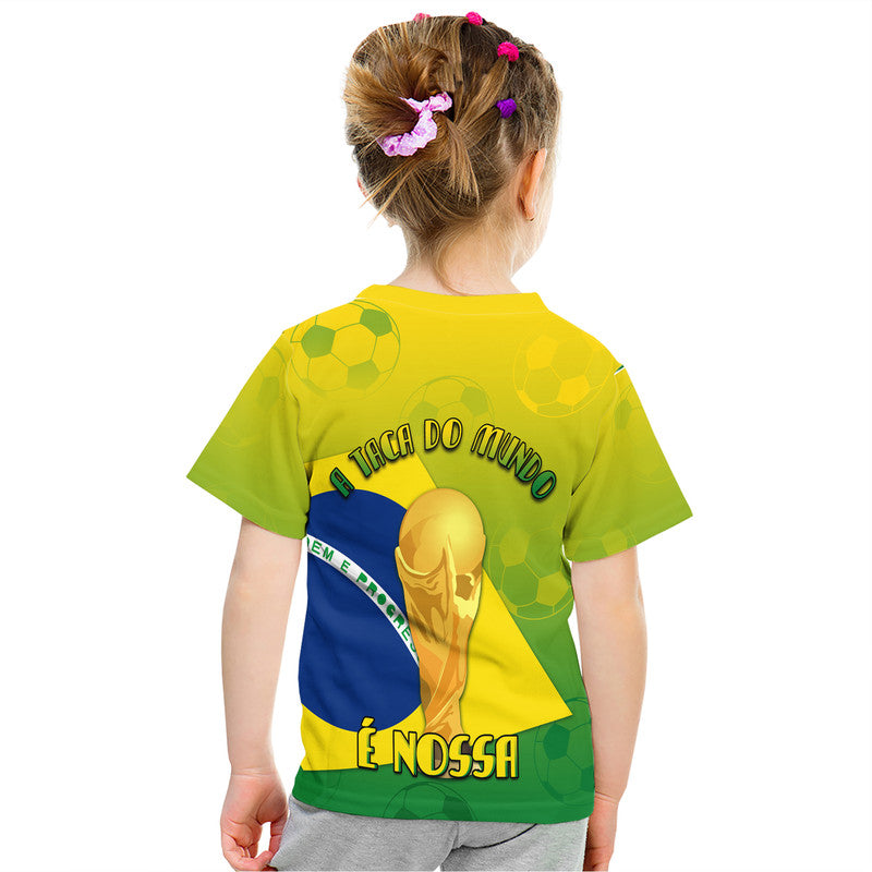 Brasil Football Champions Flag With Soccer BT Shirt - Wonder Print Shop