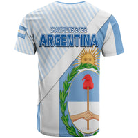 Argentina Champions World Cup 2022 T Shirt La Albiceleste Sol de Mayo - Wonder Print Shop