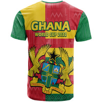 Ghana Football Flag Color Mixed Kente Pattern T Shirt - Wonder Print Shop