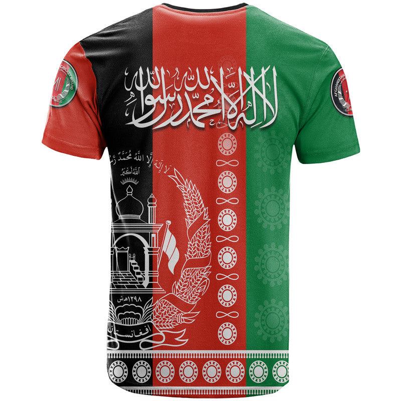 Afghanistan Mens Cricket Team Afghan Traditional Pattern T Shirt - Wonder Print Shop