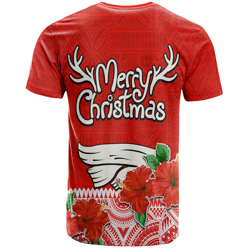 Hawaii Hibiscus Flower Mele Kalikimaka T Shirt - Wonder Print Shop