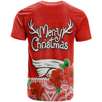 Hawaii Hibiscus Flower Mele Kalikimaka T Shirt - Wonder Print Shop