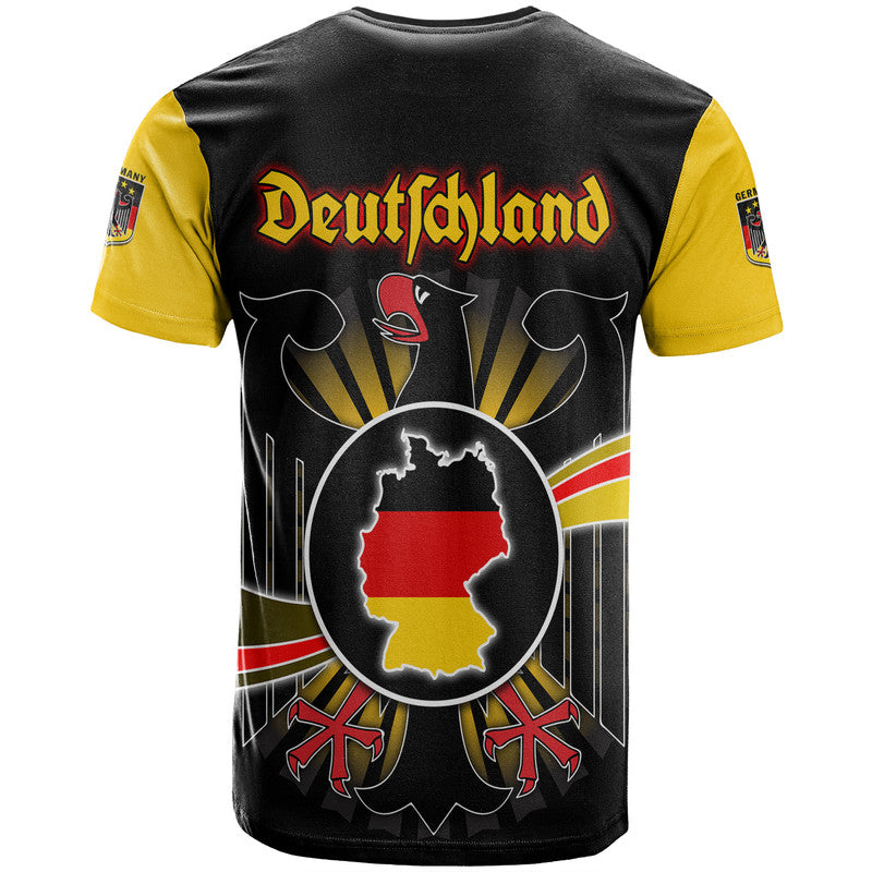 Germany Football Black Eagle Jersey Deutschland Champion T Shirt - Wonder Print Shop