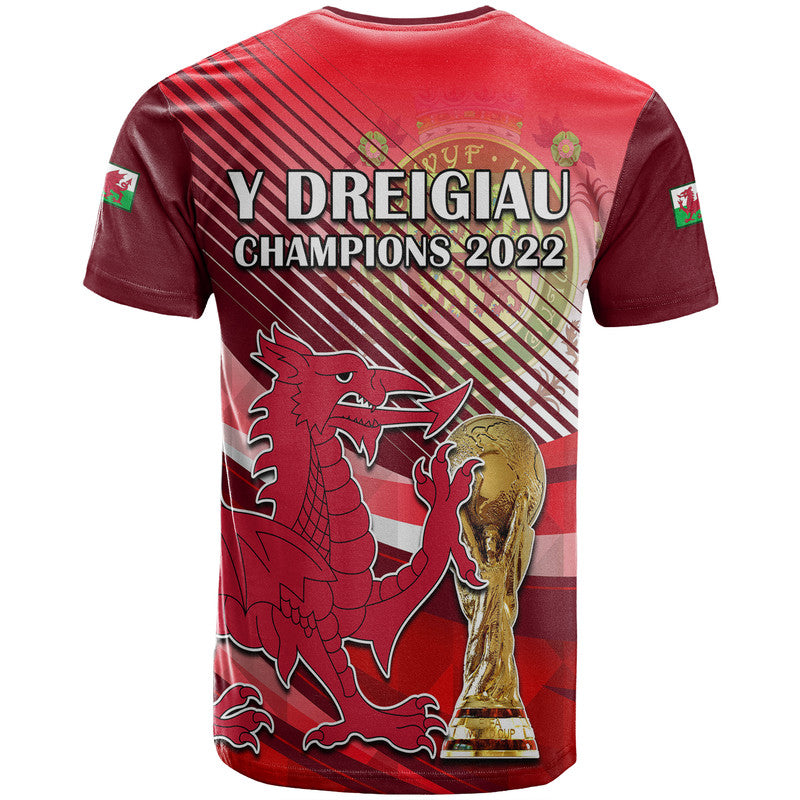 Wales Football Champions Qatar 2022 Sport Style T Shirt Red - Wonder Print Shop