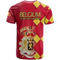 Belgium Football Champions Great Coat of Arms T Shirt - Wonder Print Shop