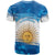 Argentina Sol de Mayo La Albiceleste Flag Style T Shirt Blue - Wonder Print Shop