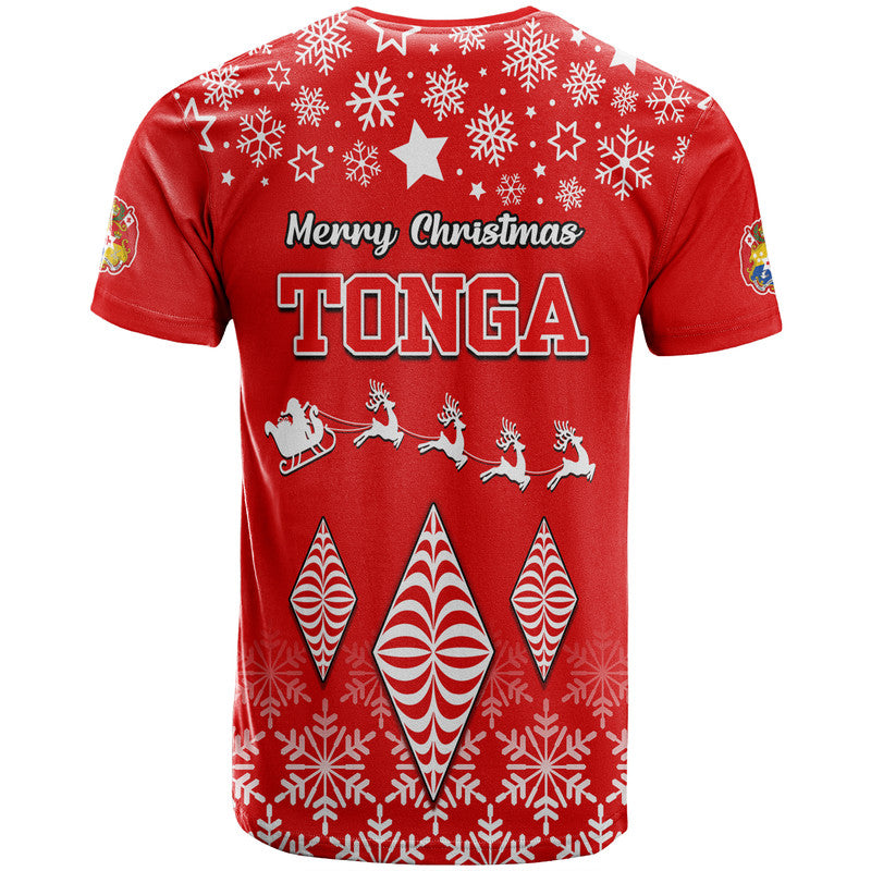 Tonga Kupesi Ngatu Merry Christmas T Shirt - Wonder Print Shop