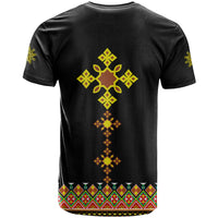 Ethiopia Cross T Shirt Geometric Ethnic - Wonder Print Shop