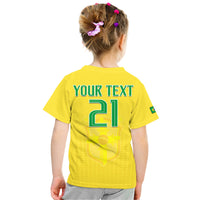 Custom Brazil Football Sub20 Champions South American T Shirt - Wonder Print Shop