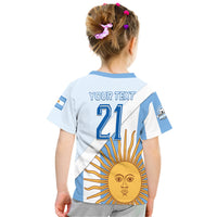Custom Argentina Sol de Mayo Football T Shirt - Wonder Print Shop