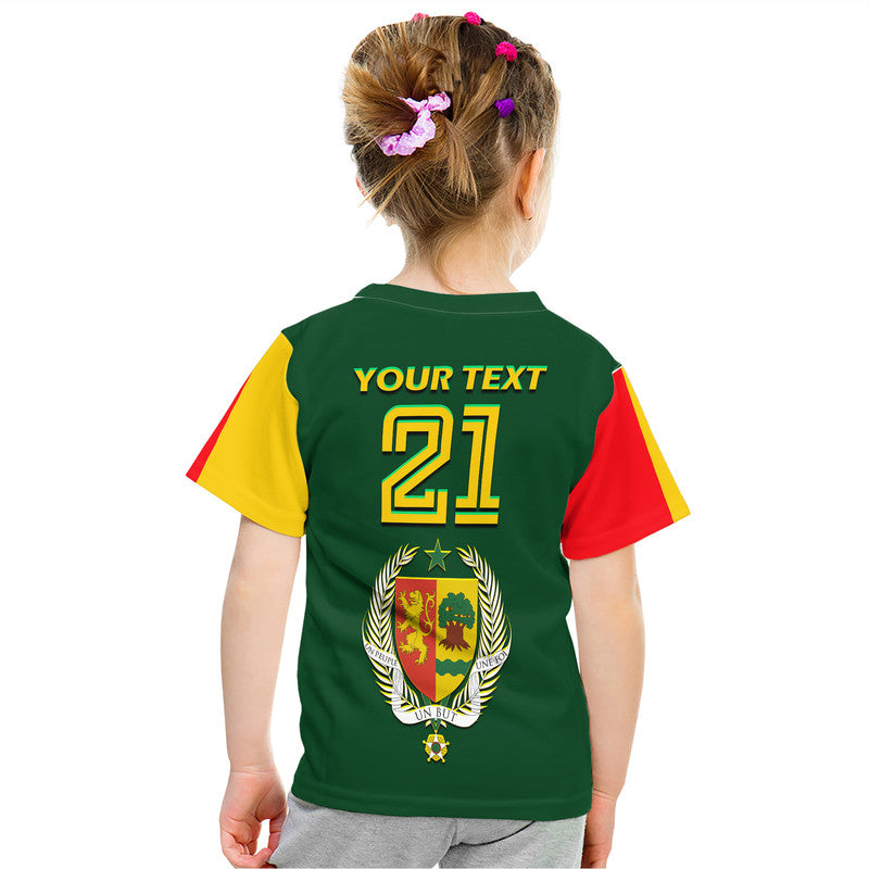 Custom Senegal Football Lion of Teranga T Shirt - Wonder Print Shop