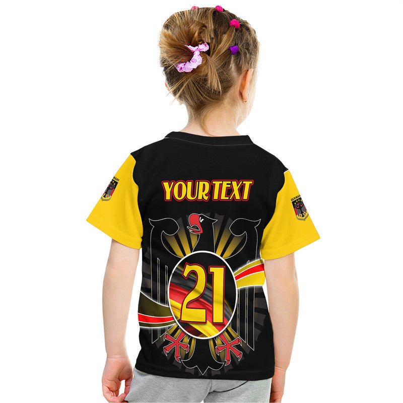 Custom Germany Football Black Eagle Jersey Deutschland Champion T Shirt - Wonder Print Shop