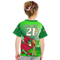 Custom Wales Football Champions Qatar 2022 Sport Style T Shirt Green - Wonder Print Shop