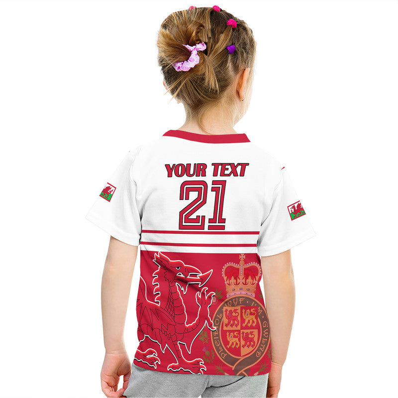 Custom Wales Football Qatar 2022 Cymru Coat of Arms Red T Shirt - Wonder Print Shop