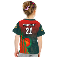Custom Bangladesh Bangla Tigers Cricket T Shirt Tigers and Bangladesh Flag - Wonder Print Shop