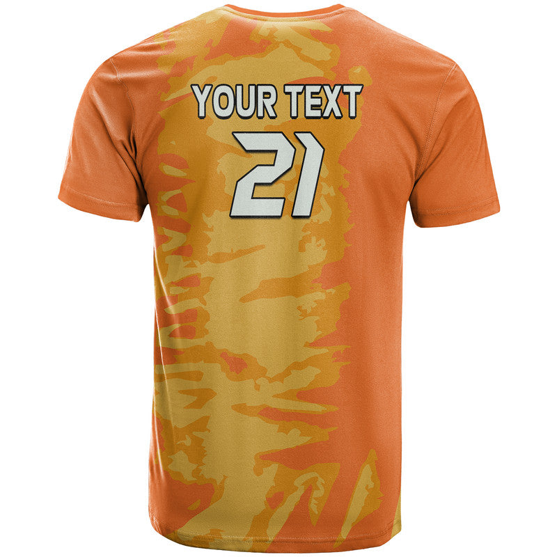 Custom Netherlands Football Oranje Sport Design T Shirt - Wonder Print Shop