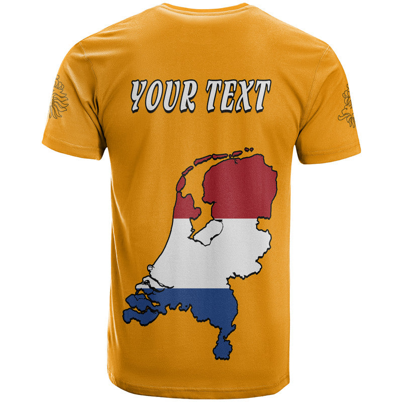 Custom Netherlands Football Flag Style T Shirt - Wonder Print Shop