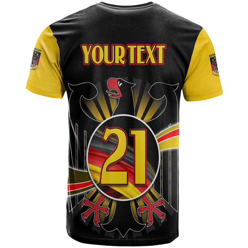 Custom Germany Football Black Eagle Jersey Deutschland Champion T Shirt - Wonder Print Shop