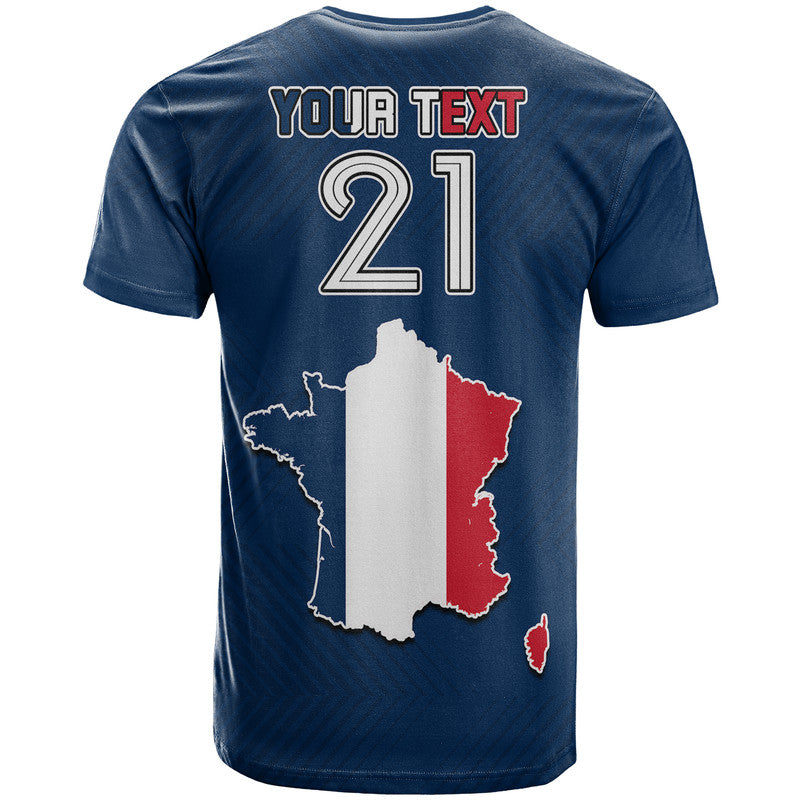 Custom France Rooster Les Bleus Football T Shirt - Wonder Print Shop